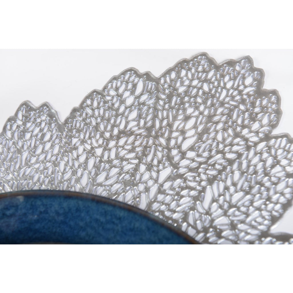 Zilveren eiken bladplaat