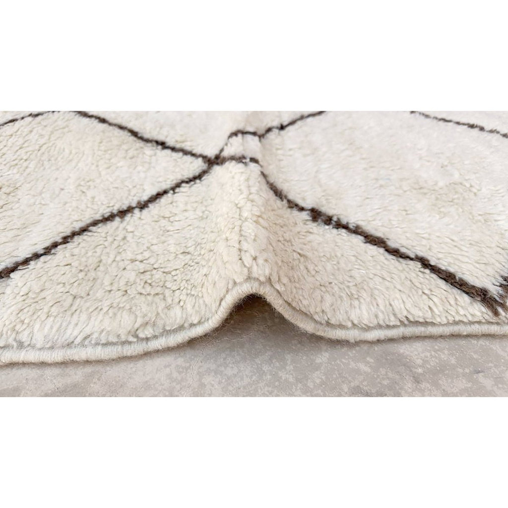 Eigentijds berber ber tapijt in handgemaakte wol 151 x 253 cm