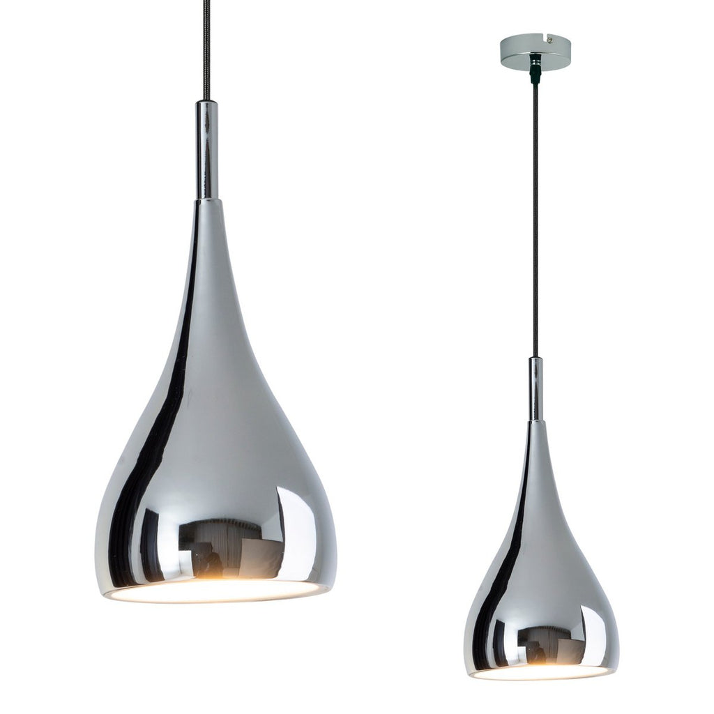 Liv · Metalen hanglamp — chroom