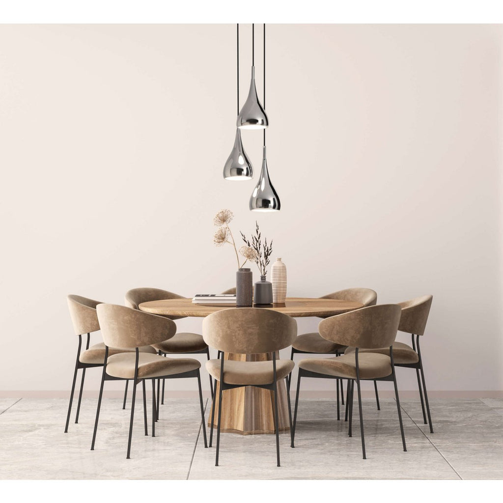 Liv · Metalen hanglamp — chroom
