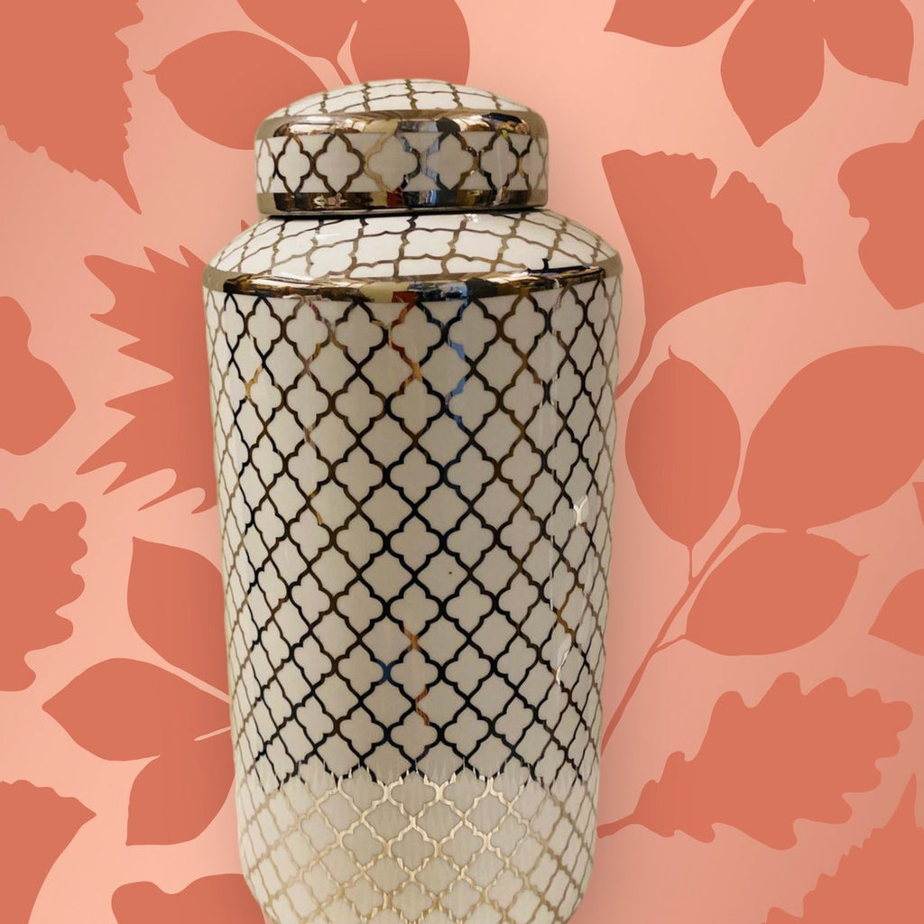 Keramische pot White Gold (Big Size: H*35 W*15)