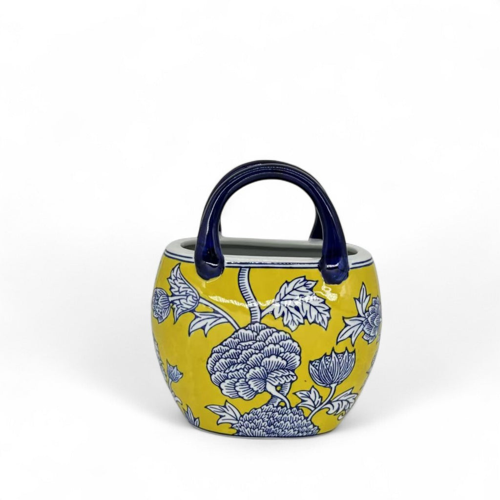 Yellow  Porseleinen Bag vaas