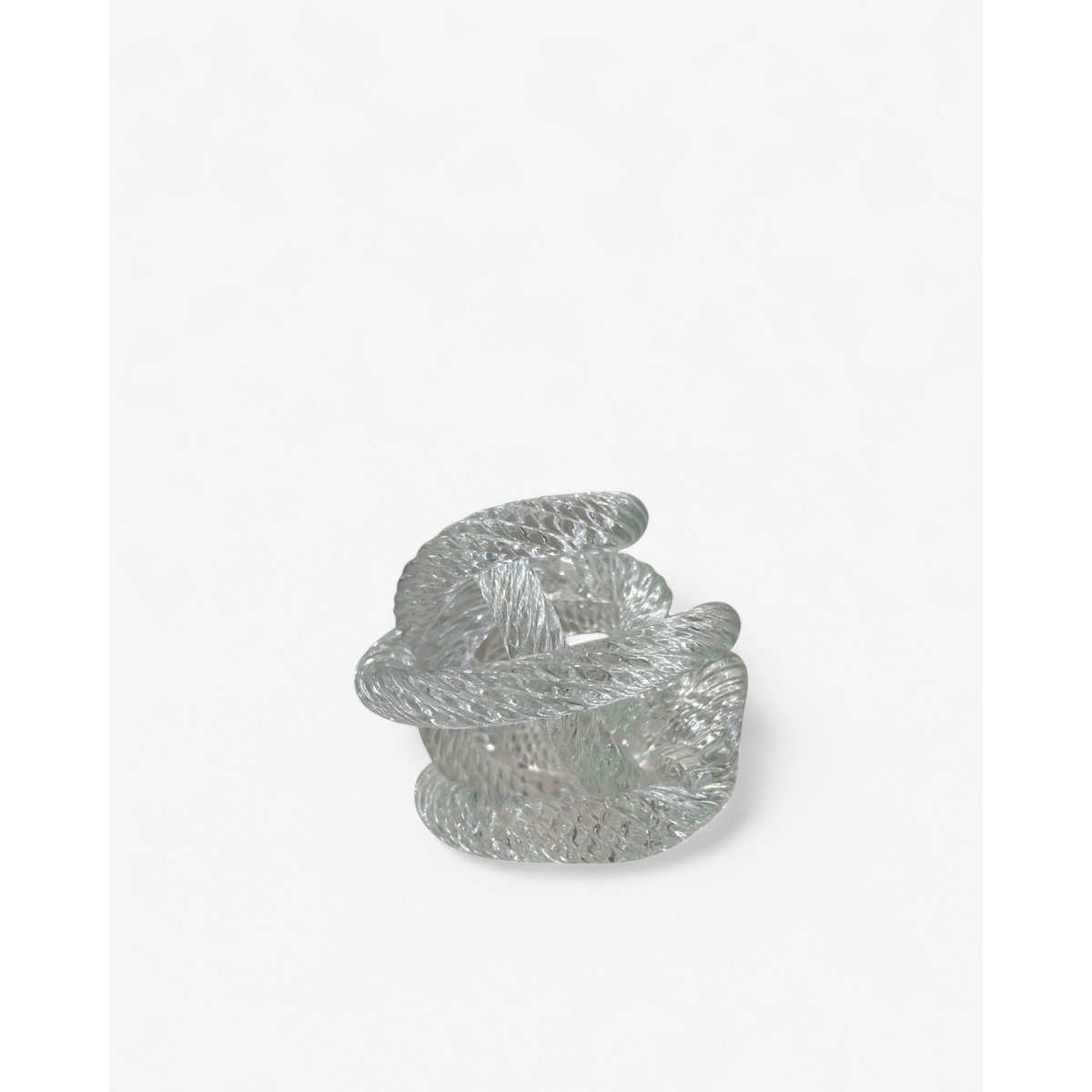 Klein geknoopt glassculptuur (S) Diameter 10cm