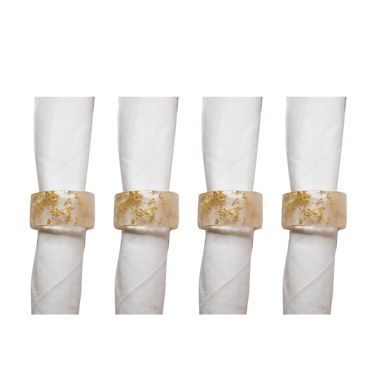 Set van 4 rondes van koekenpanhars handdoek