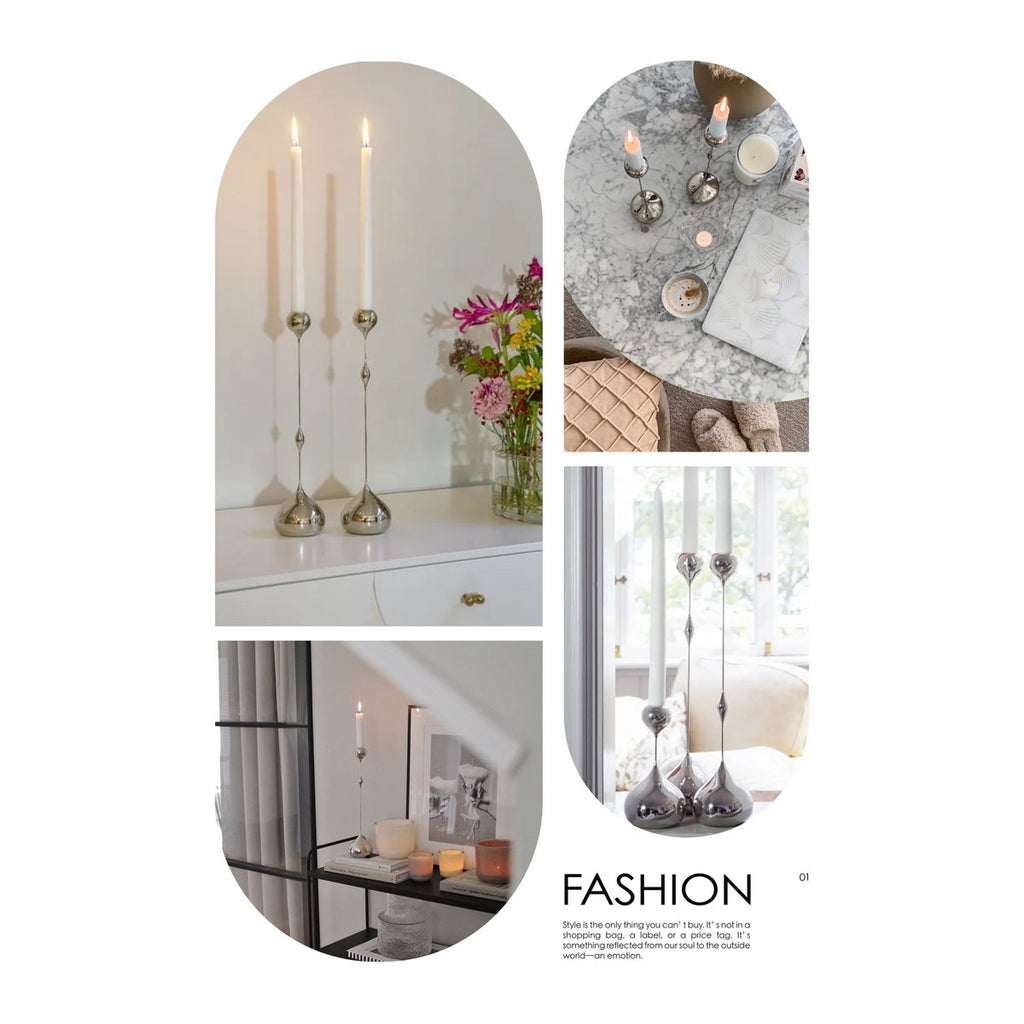 Olivarez 3-delige ijzeren kandelaarset