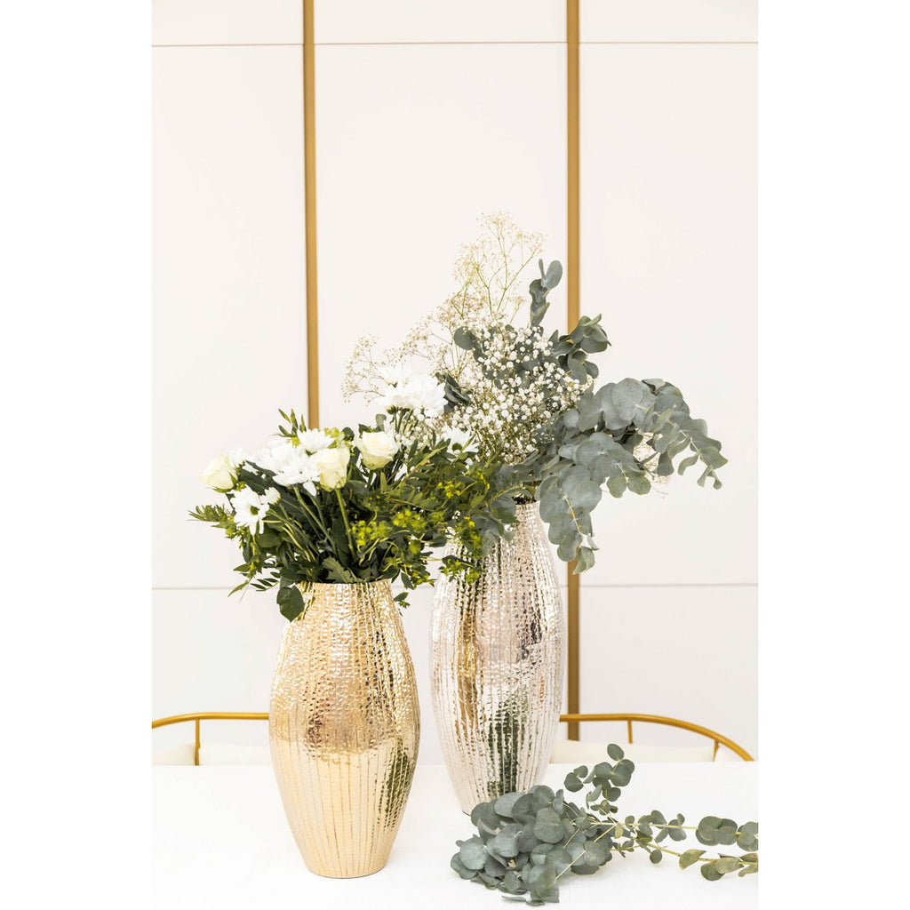 VAAS ARGENT BRILLANT 21X21X45CM