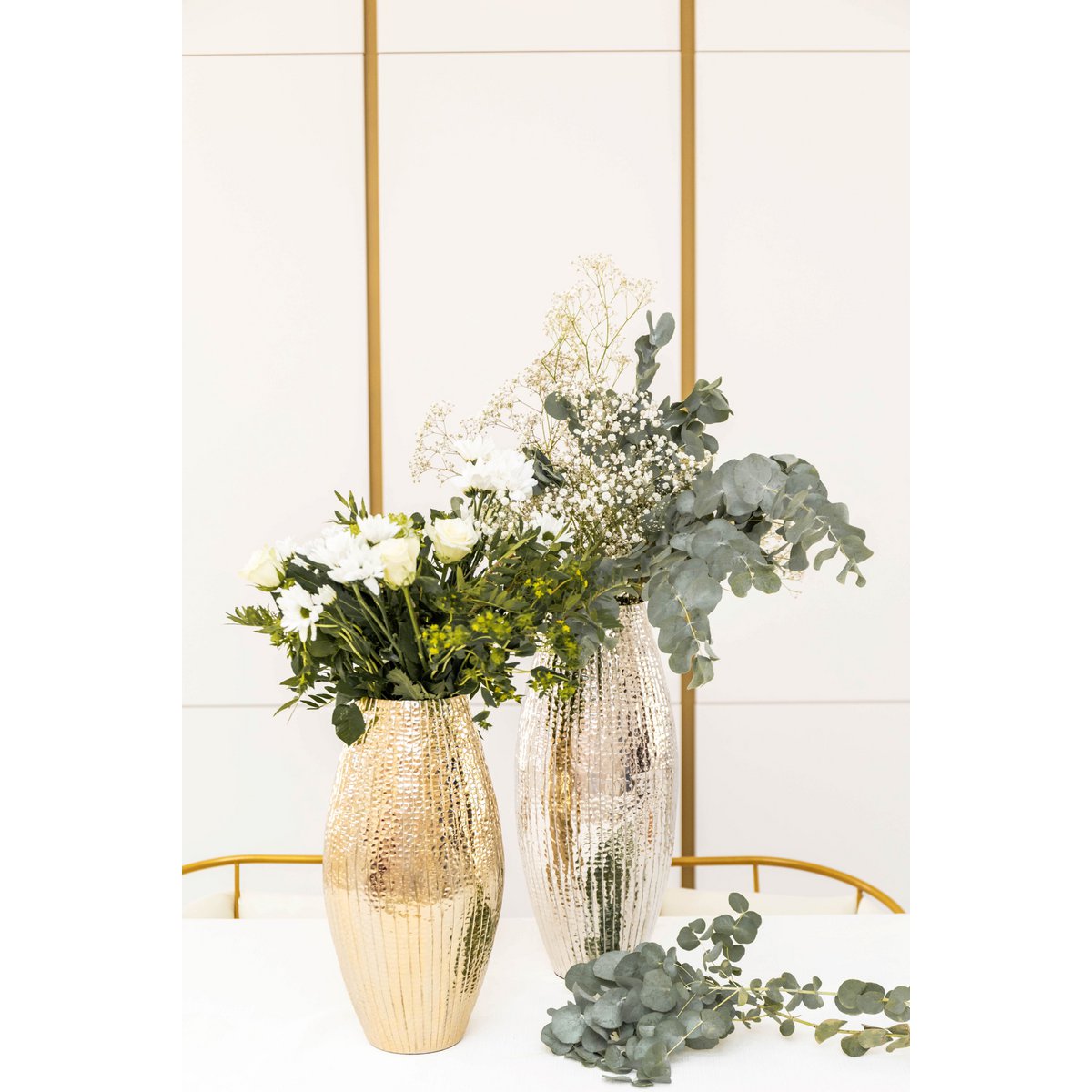 VAAS ARGENT BRILLANT 21X21X45CM