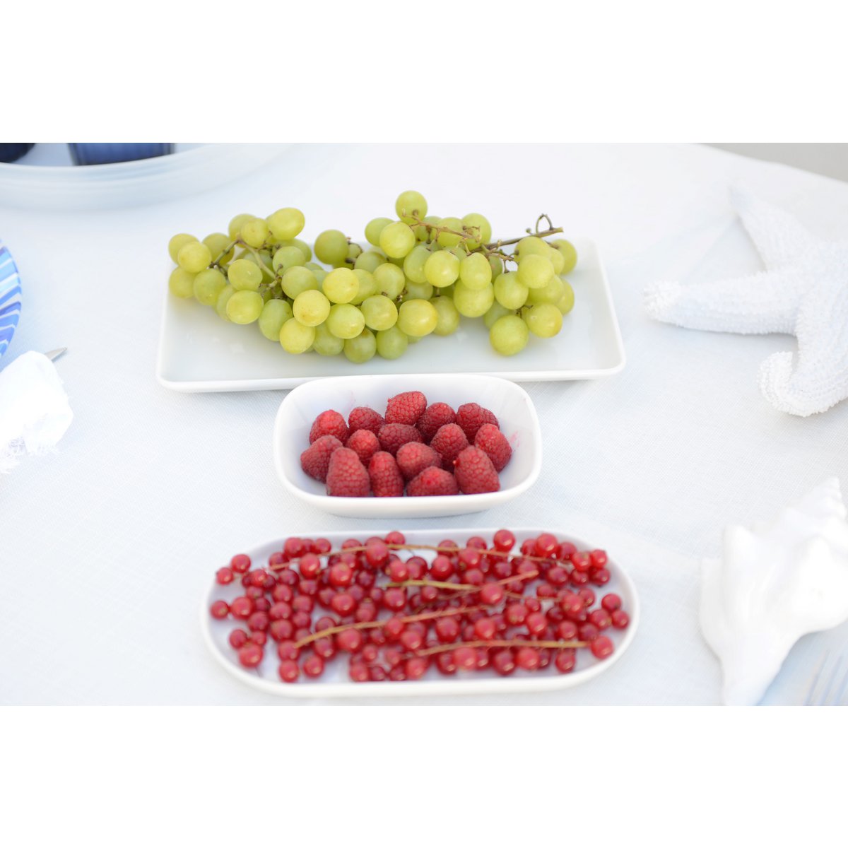 27 cm wit rechthoekig gerecht