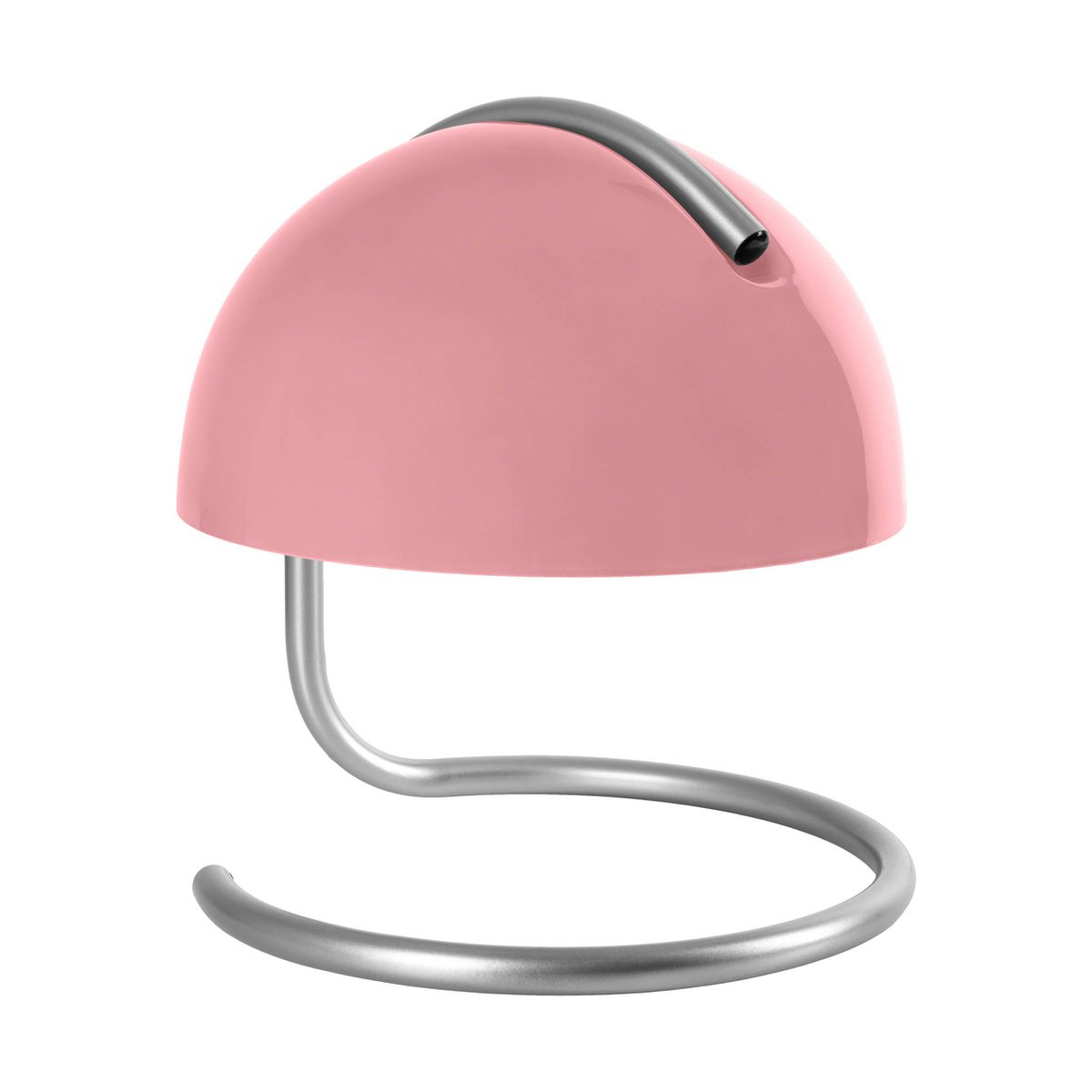 Liv · Houten tafellamp met linnen kap — chroom