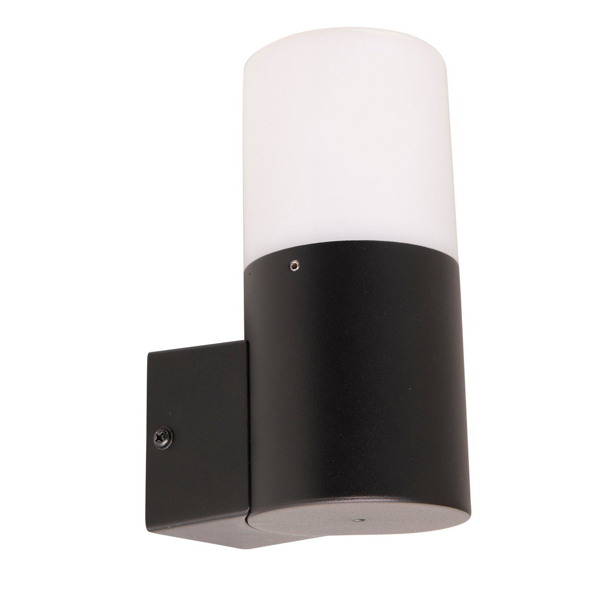 Buiten wandlamp "Torcia" 16,5 cm hoog, gemaakt van metaal en plastic in zwart, E27
