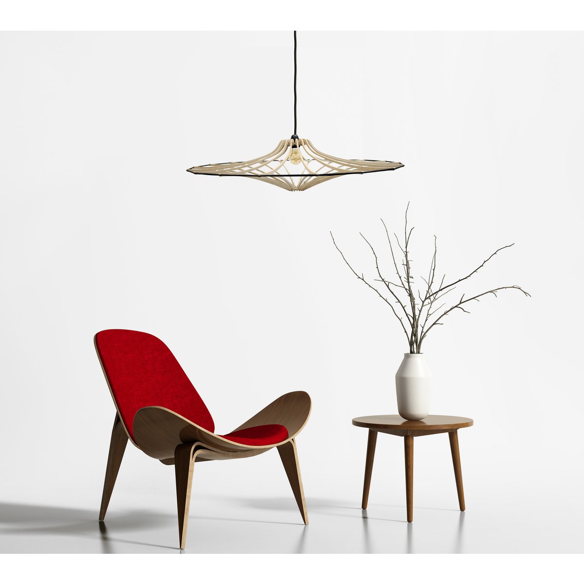 Liv · Metalen hanglamp — zwart