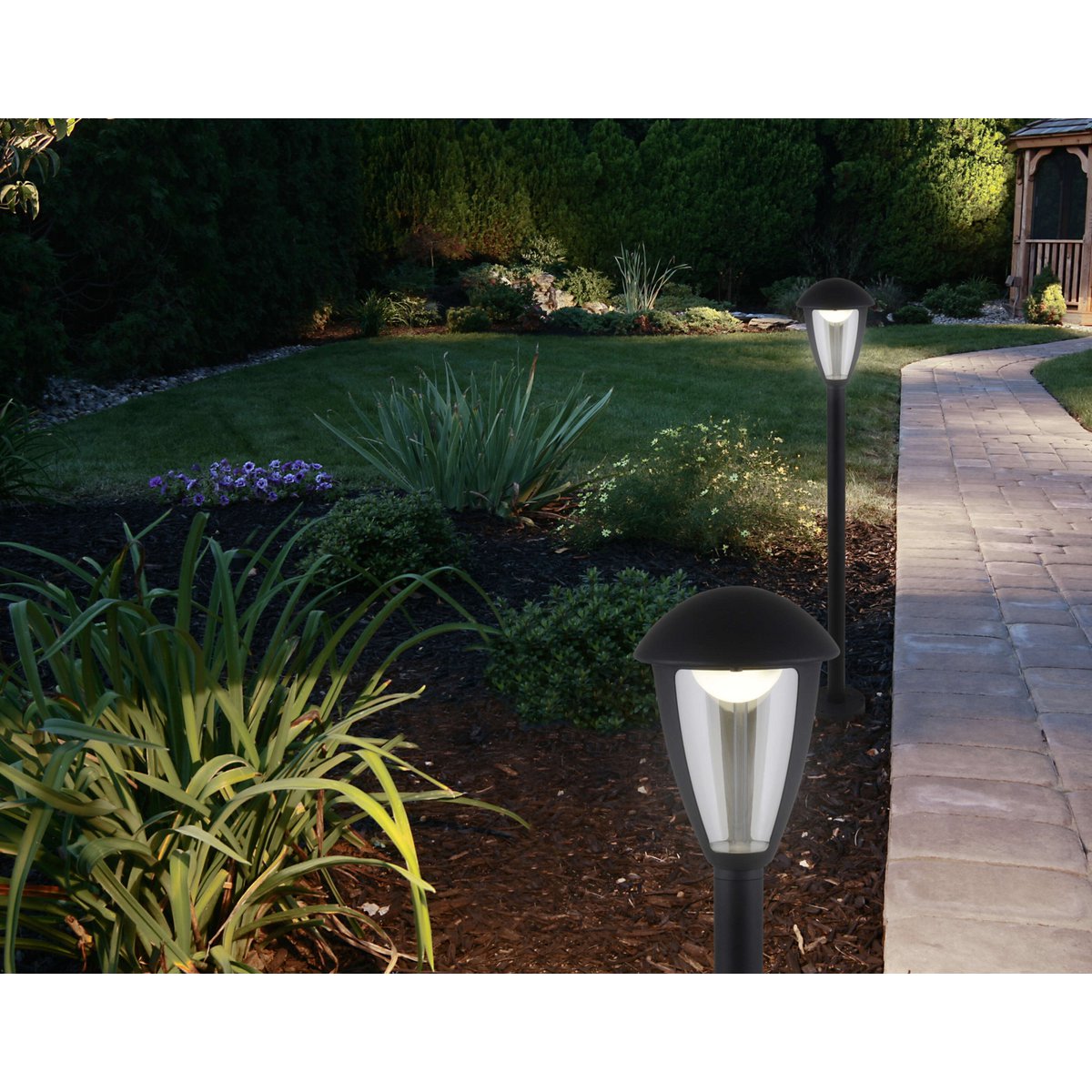 Liv · Metalen buitenlamp — zwart