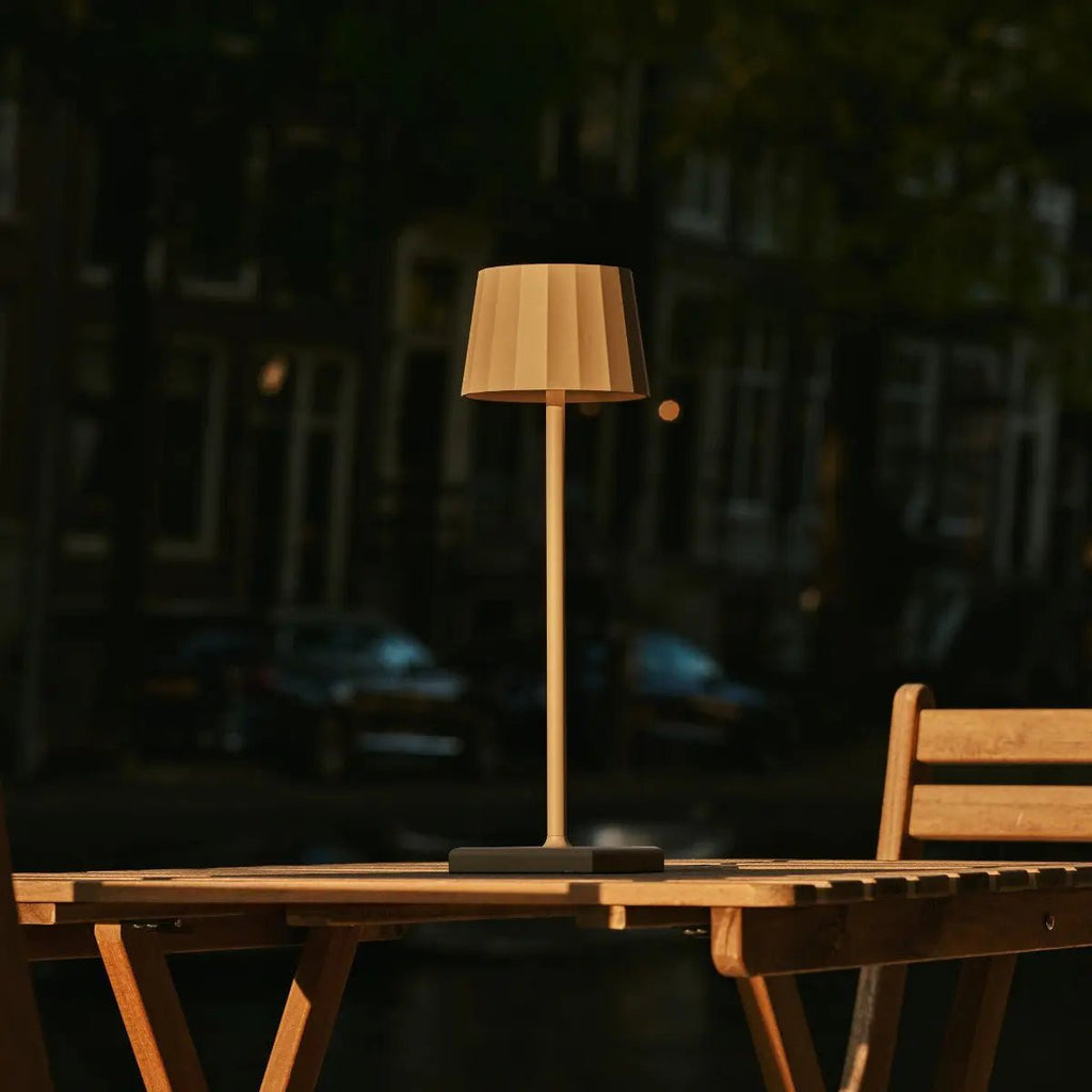 Wouter Koala Brown Oplaadbare tafellamp-Draadloos opladen, dimable, 120 uur batterijduur