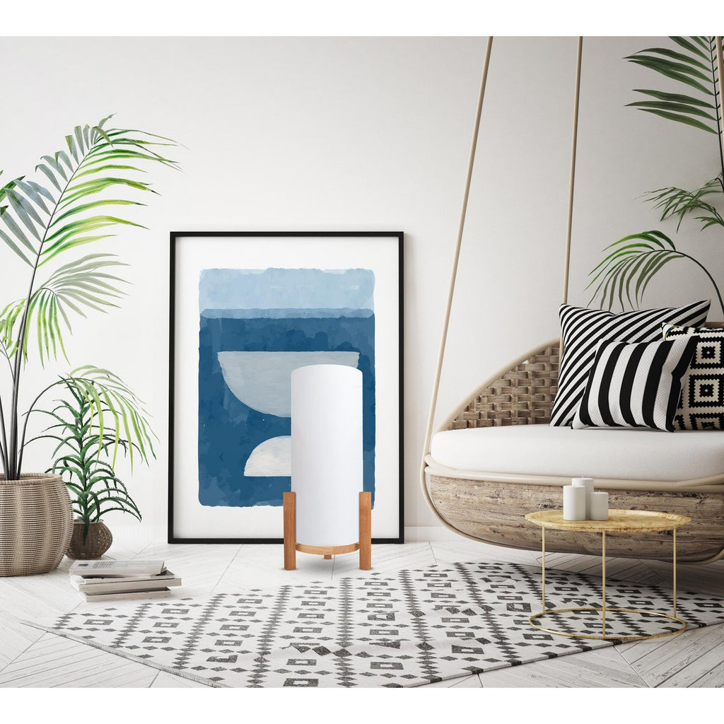 Liv · Touch-dimbare tafellamp — 48cm wit/natuur