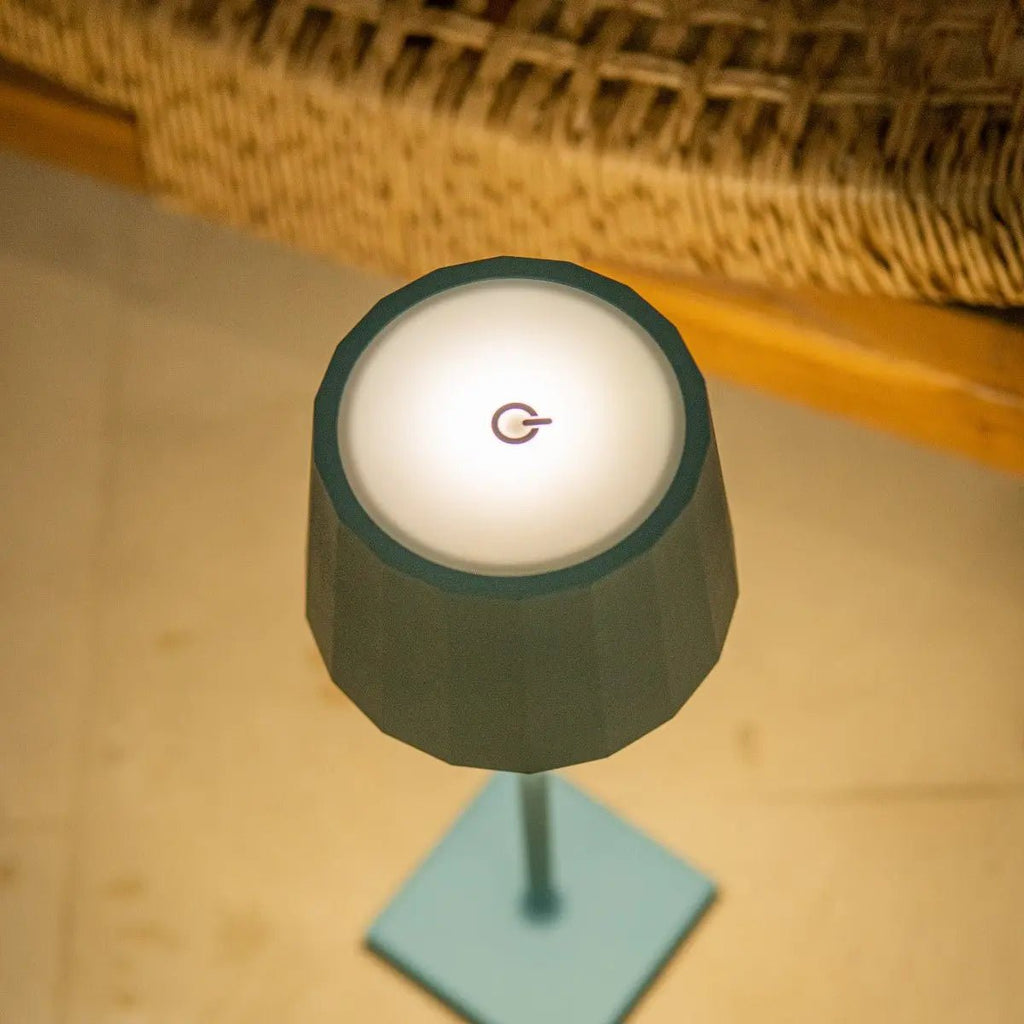 William Amsterdams blauwe oplaadbare ijzeren tafellamp – dimbaar, batterij van 120 uur, USB-C