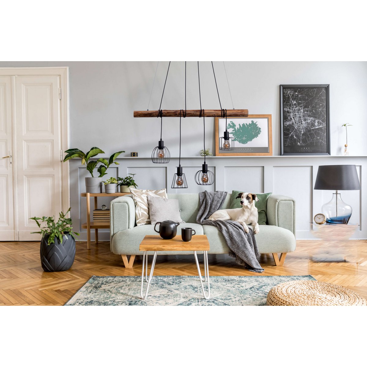 Liv · Keramieken hanglamp — zwart