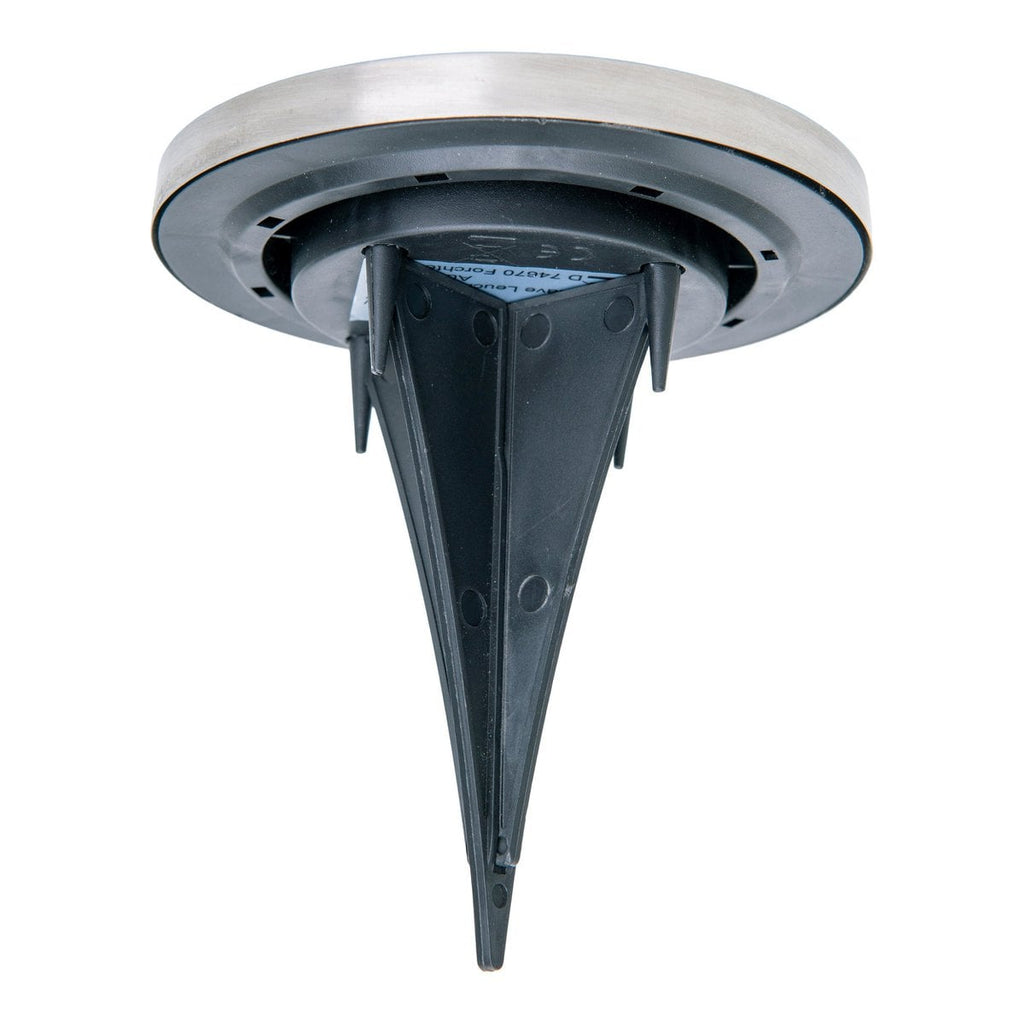 6-set LED LED-zonnebodem-zo-spit "Kian", voor buiten, spiesjes gemaakt van metaal en plastic in staal blanco, met geïntegreerde LED