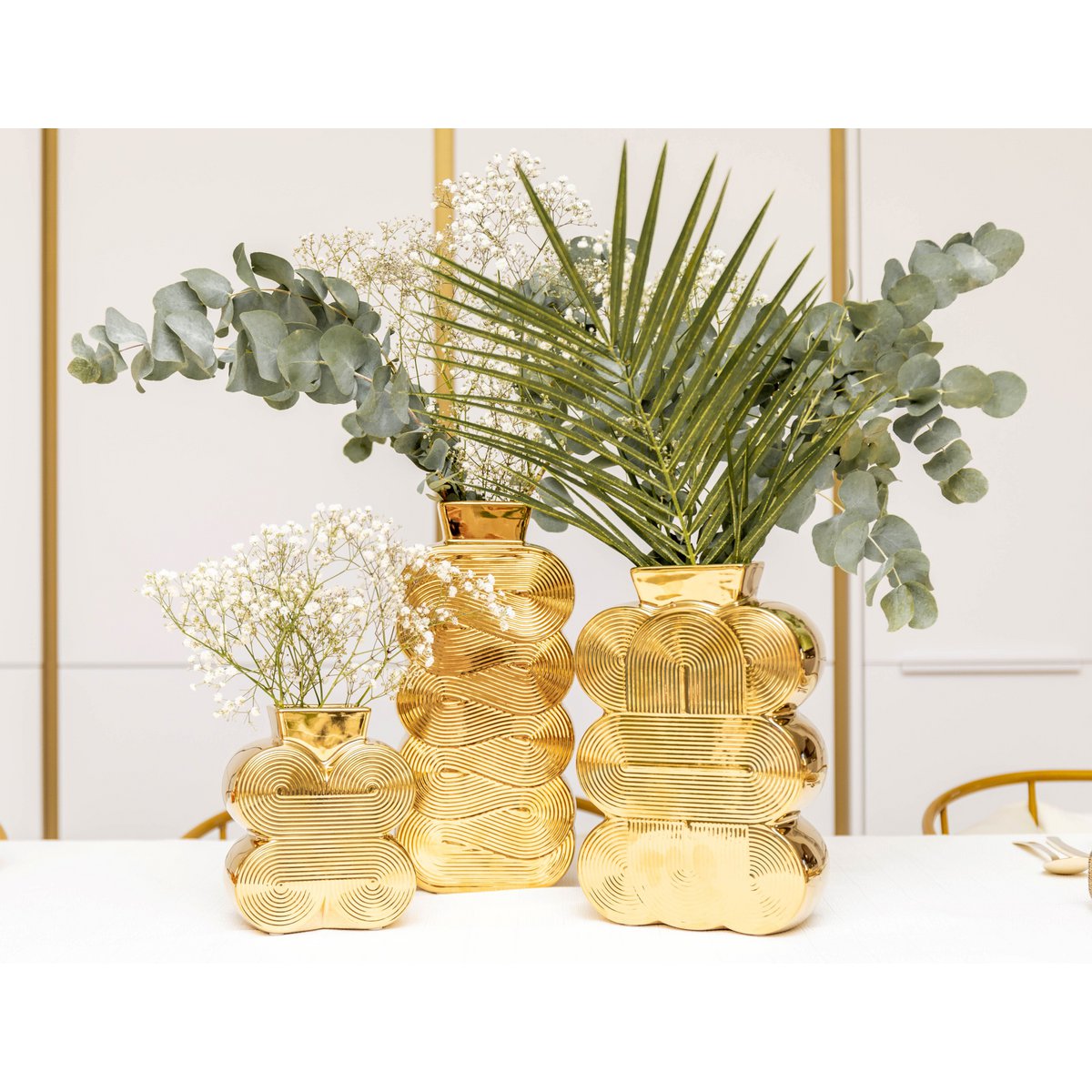 Briljant gouden vaasmodel 16,5x7x25cm