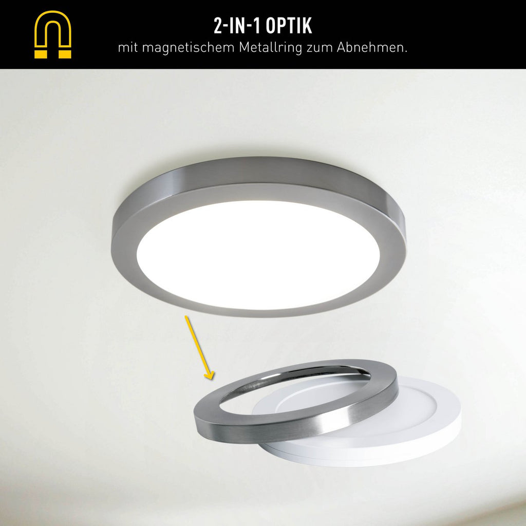 Liv · Metalen plafondlamp — chroom