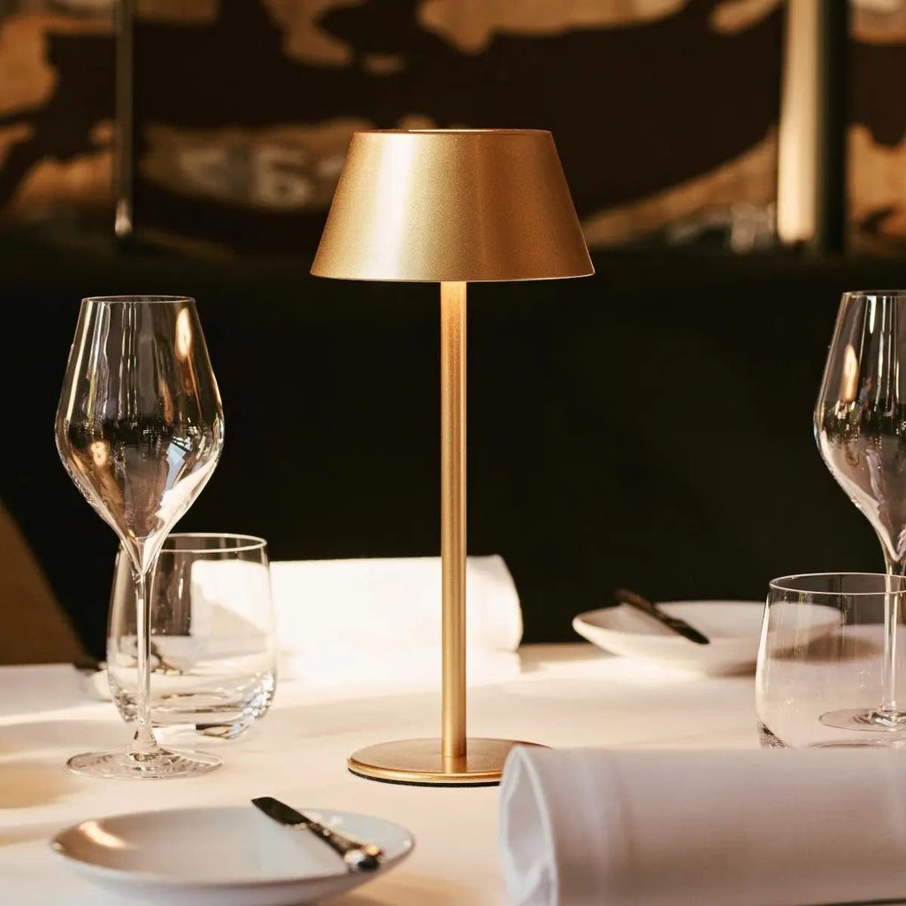 Milou Gold - tafellamp zonder kabel L Modern, Design & 3 Light Modi