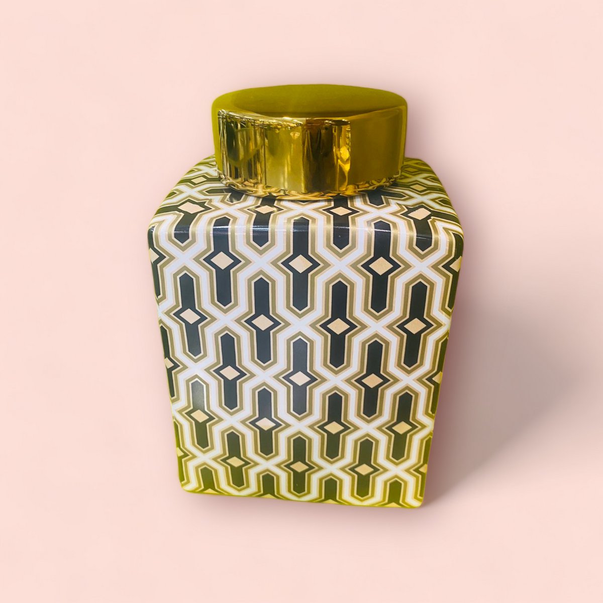 Zwart gouden pot (klein formaat: H21* B*14 D*14)