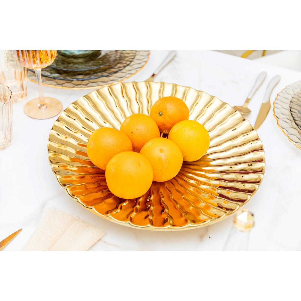 Briljante gouden decoratieve snit 36x36x5.5 cm