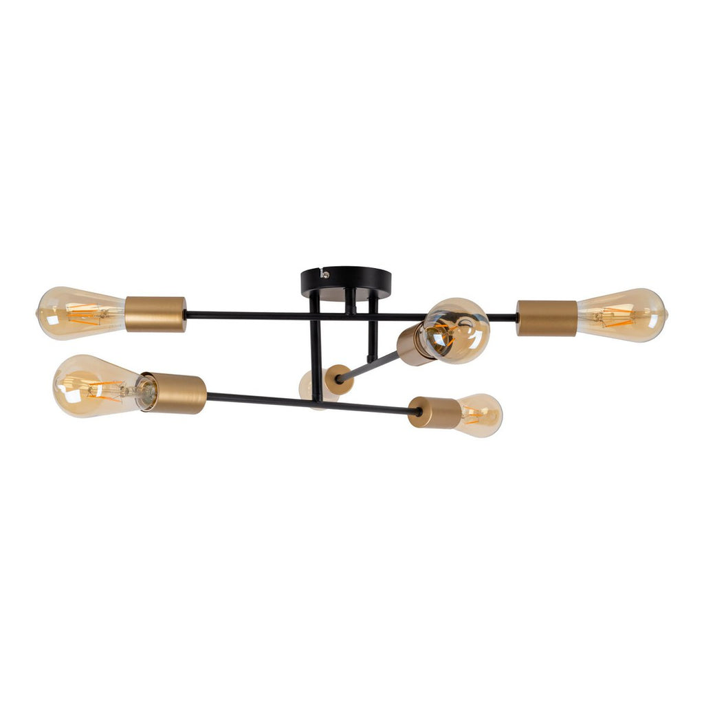 Liv · Houten plafondlamp — zwart