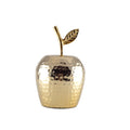 Gouden decoratieve appel 12,5x12.5x19cm