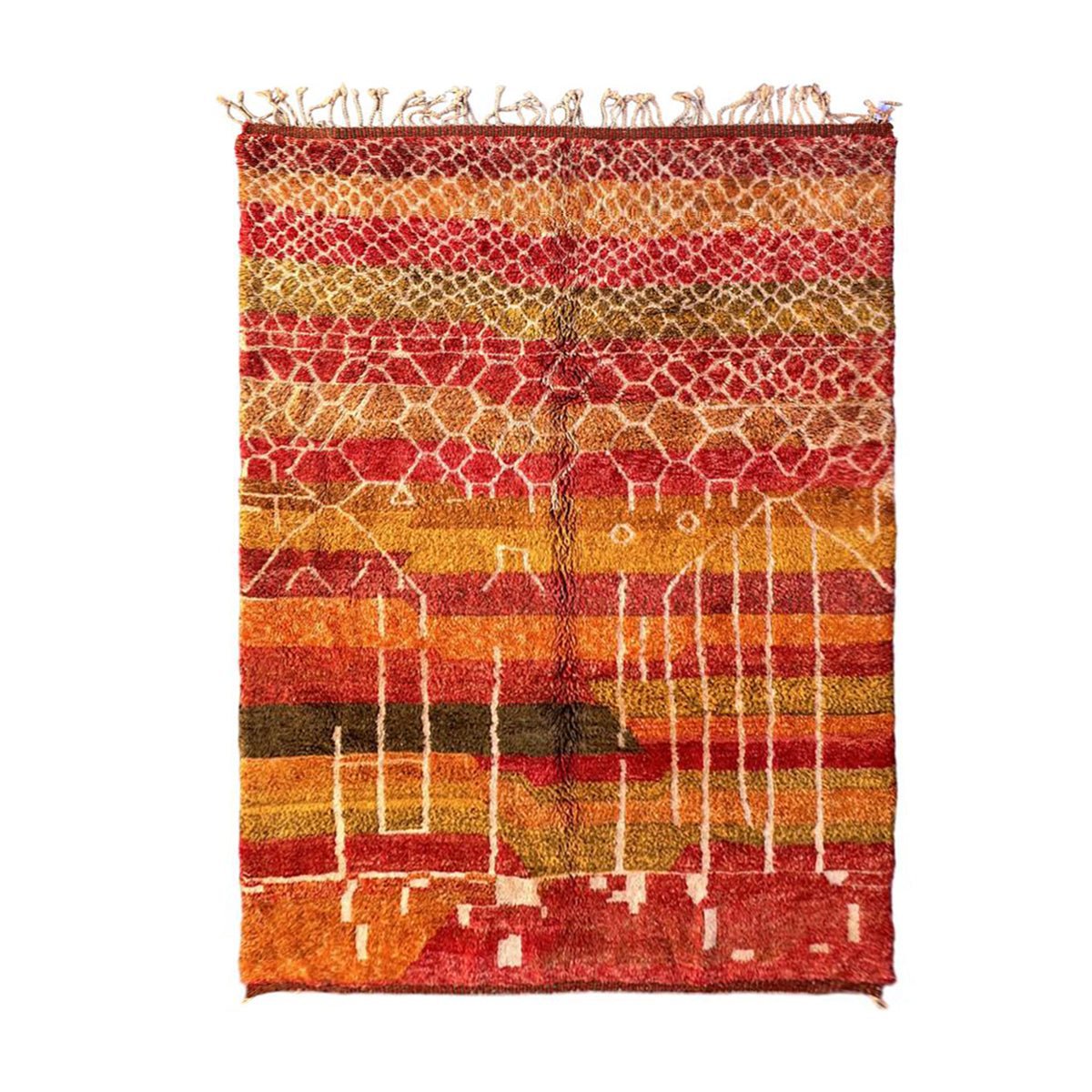 Marokkaans berber tapijt pure wol 217 x 302 cm