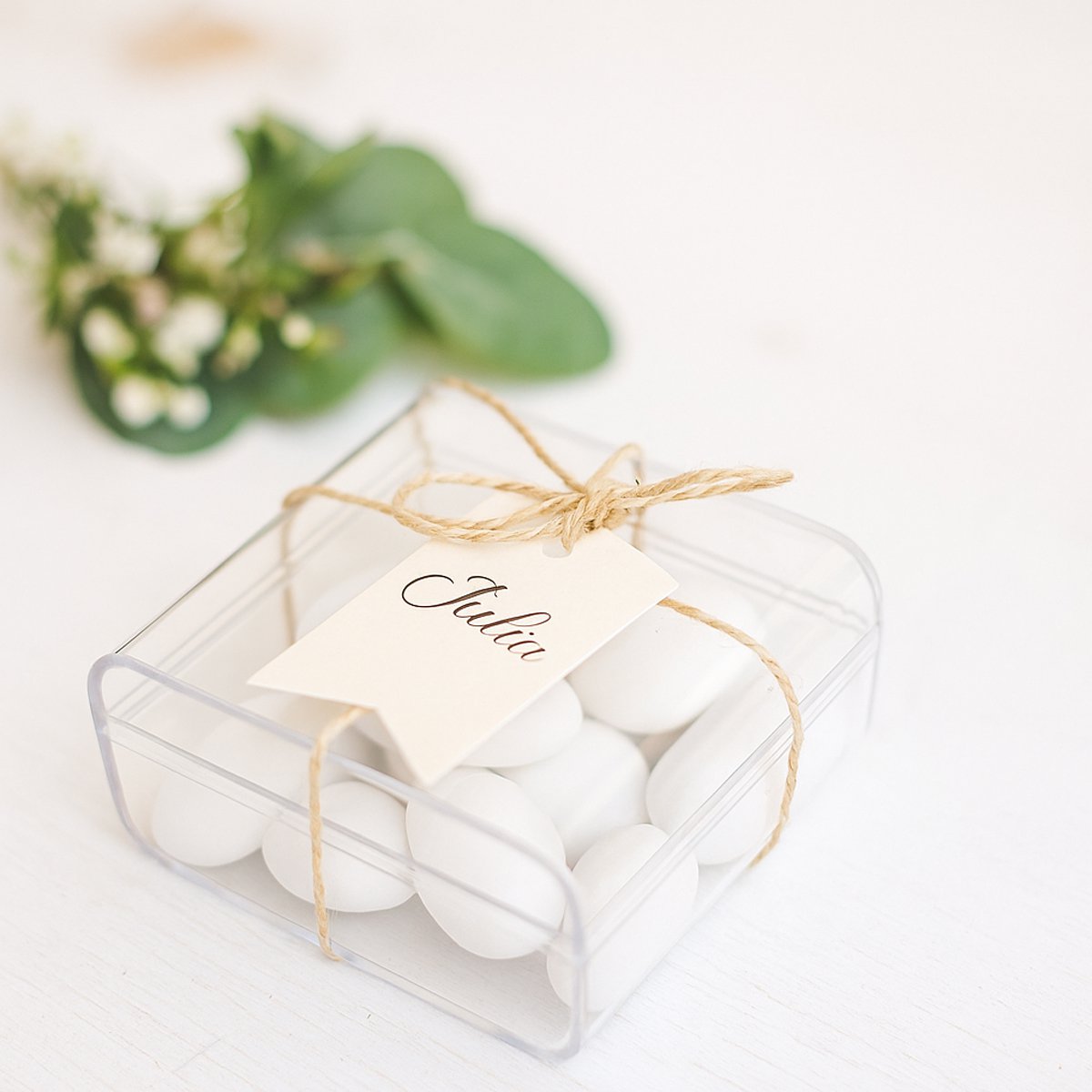 Rechthoekige doos 6.5x6.5x3cm