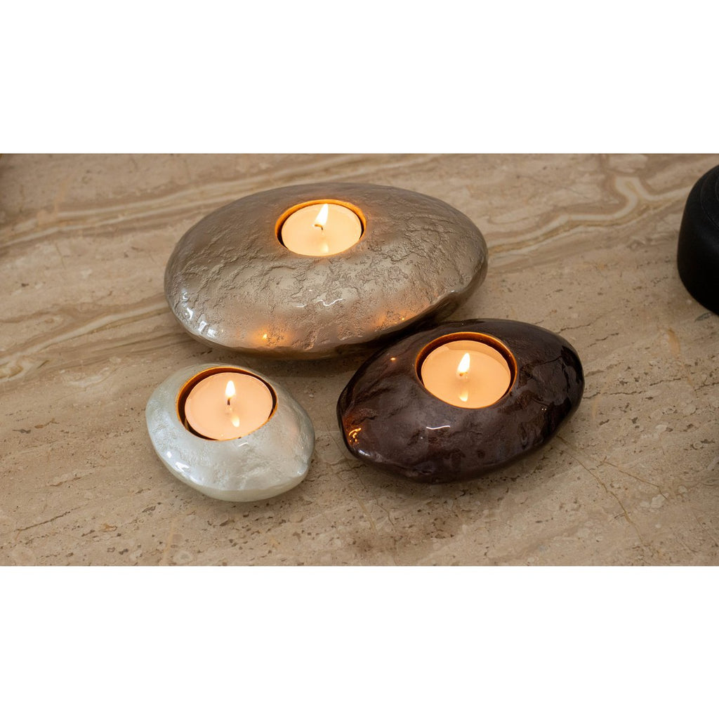 8x6.5x3,5 cm witte aluminium kandelaar