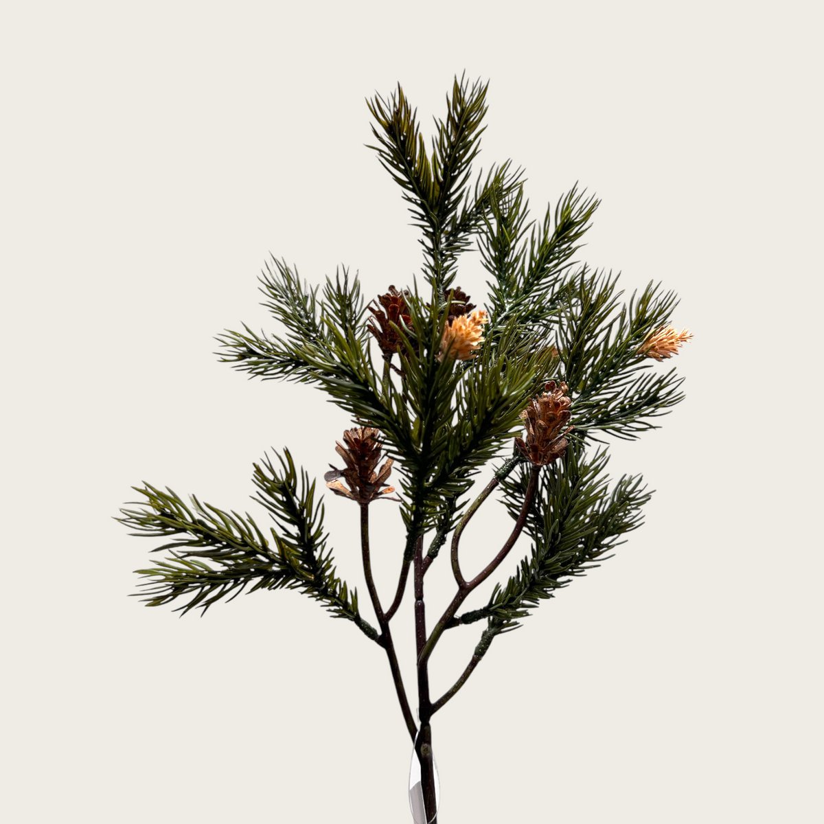 Pine Boomtak  | Zijden kunstbloem | Lengte 49cm  1pcs