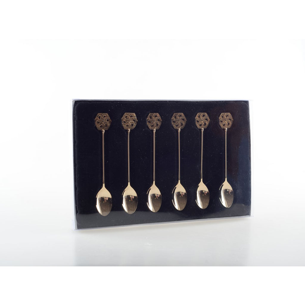 Arabische gouden theelepels - set van 6