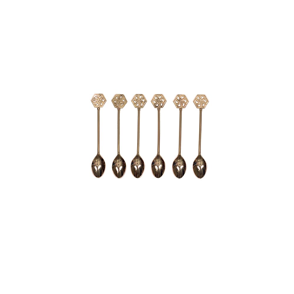 Arabische gouden theelepels - set van 6