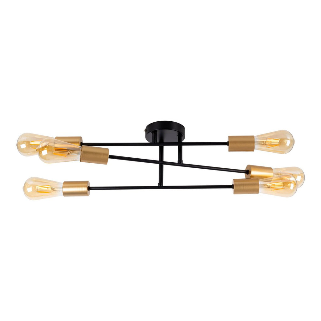 Liv · Houten plafondlamp — zwart