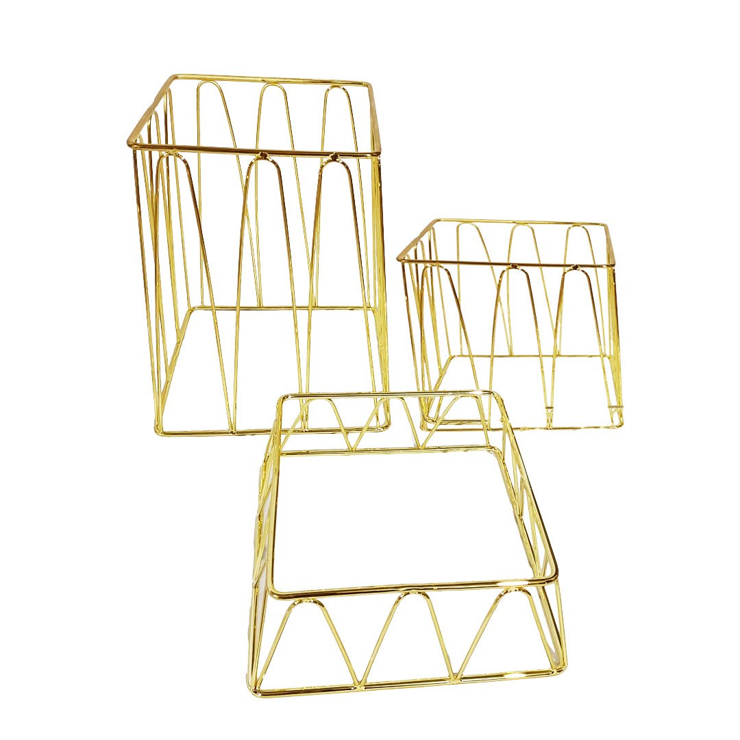 Golden Square Buffet Suppels - Set van 3