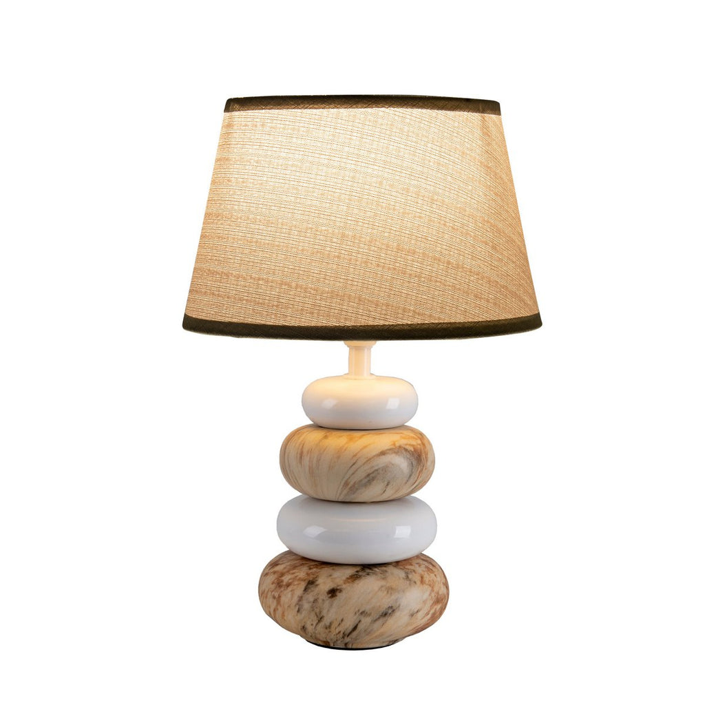 Liv · Houten tafellamp met linnen kap