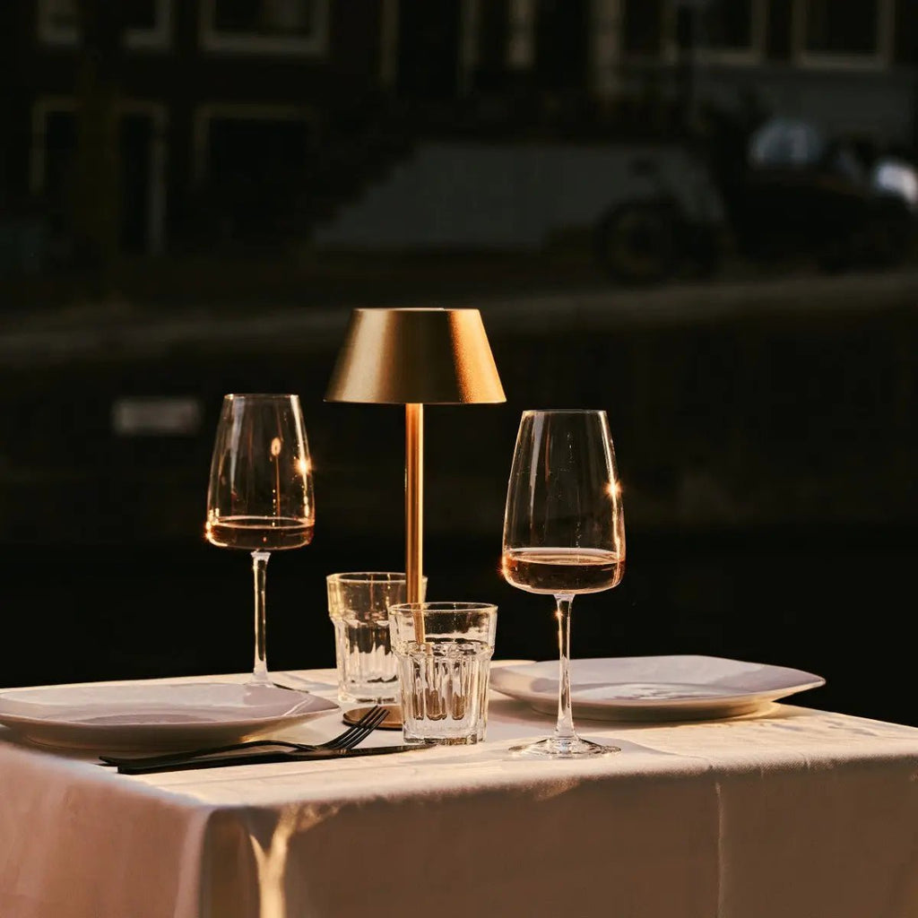 Milou Gold - tafellamp zonder kabel L Modern, Design & 3 Light Modi