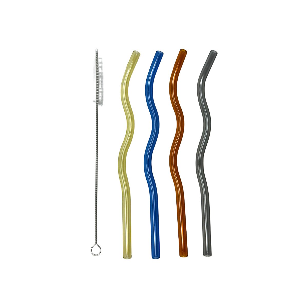 Glazen veelkleurige rietjes - veel van 4