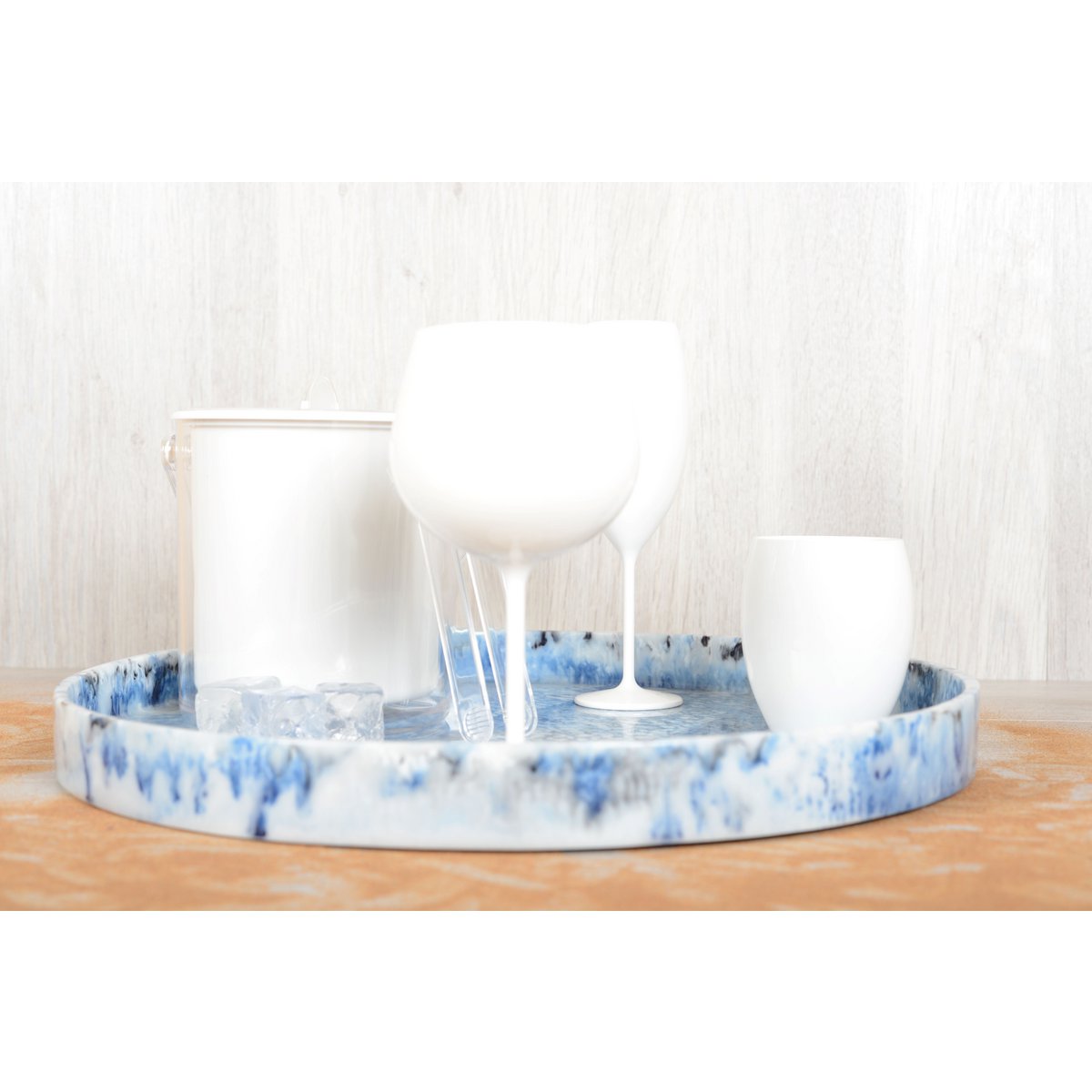 Witte wijnglazen in 460 ml acryl - veel 6