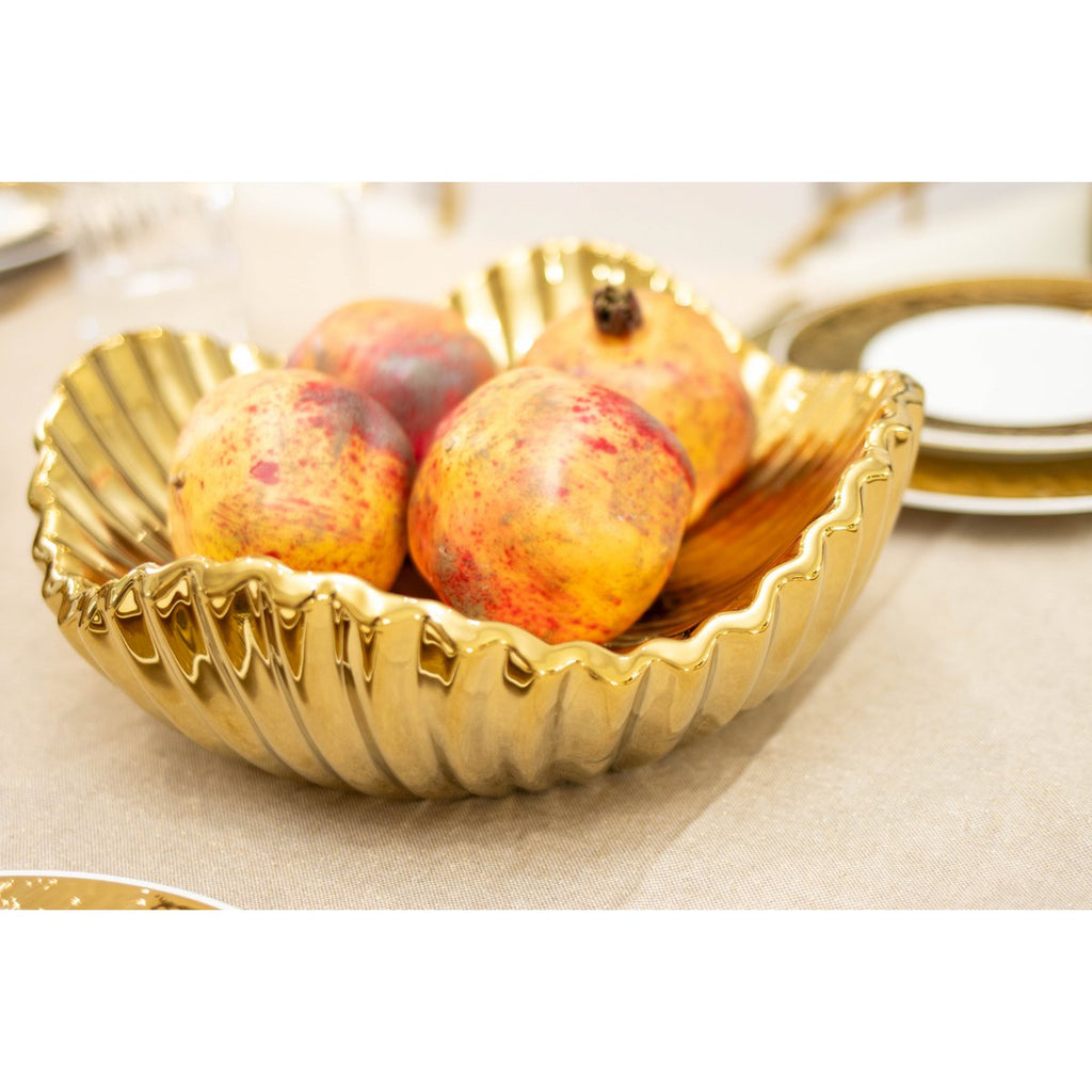 Gouden keramische snit 30,5x30.5x11.5 cm