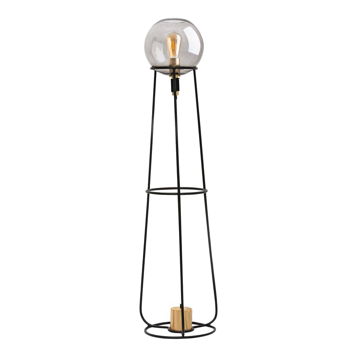 Liv · Messing vloerlamp — zwart