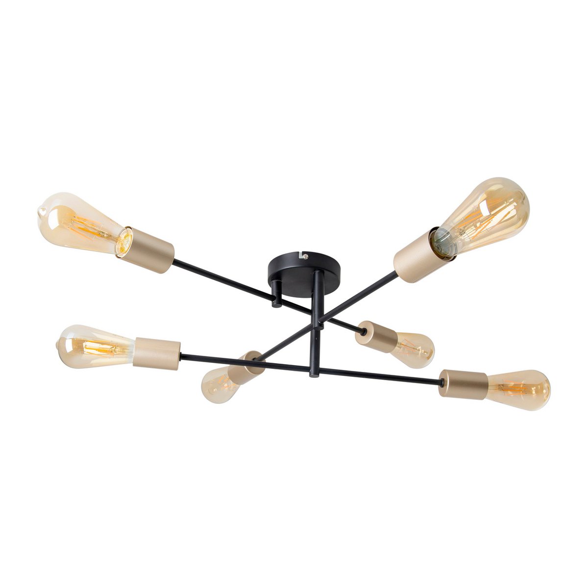 Liv · Houten plafondlamp — zwart