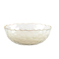 Gouden kom met fijn gestructureerde randen 25 cm