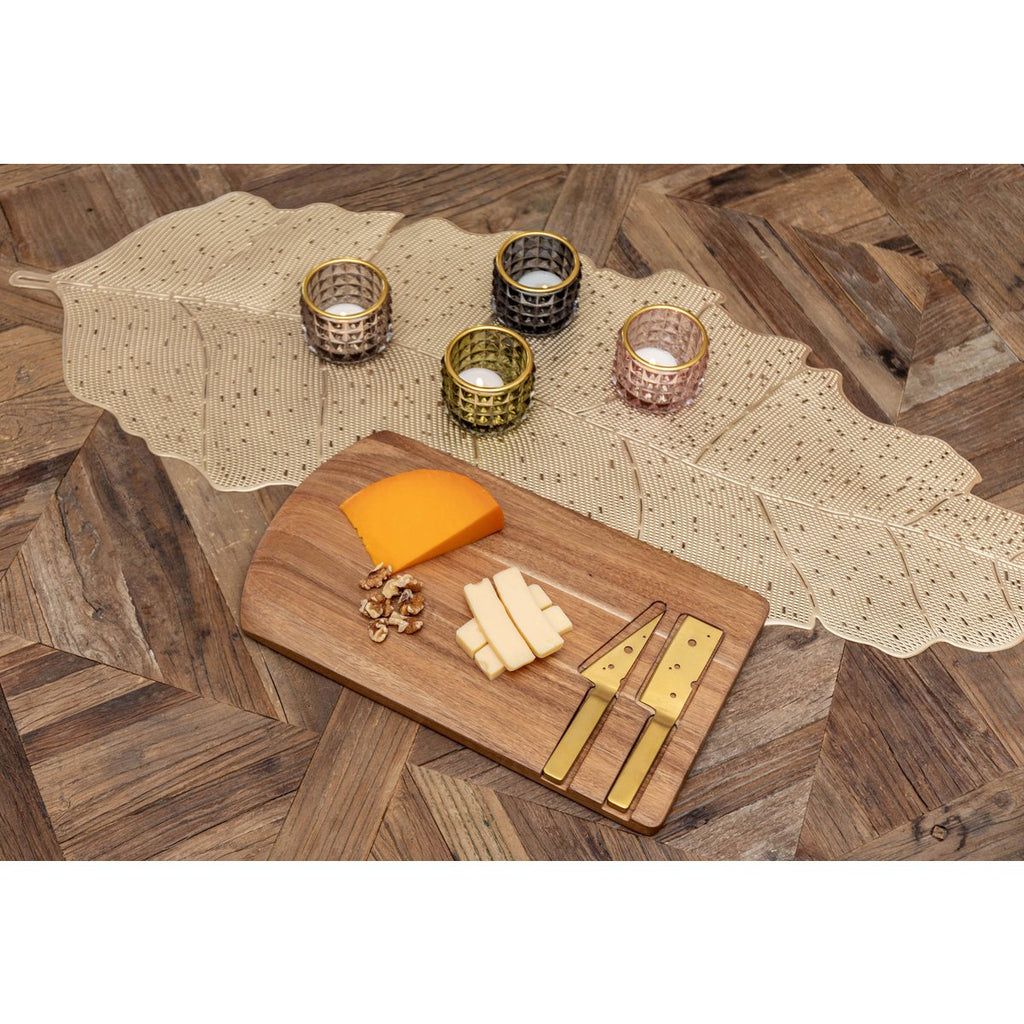 90x34cm Golden Sheet Table Runner