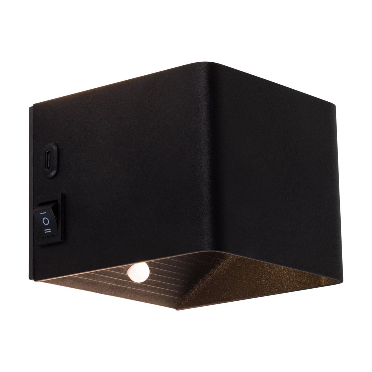Liv · Metalen wandlamp — zwart