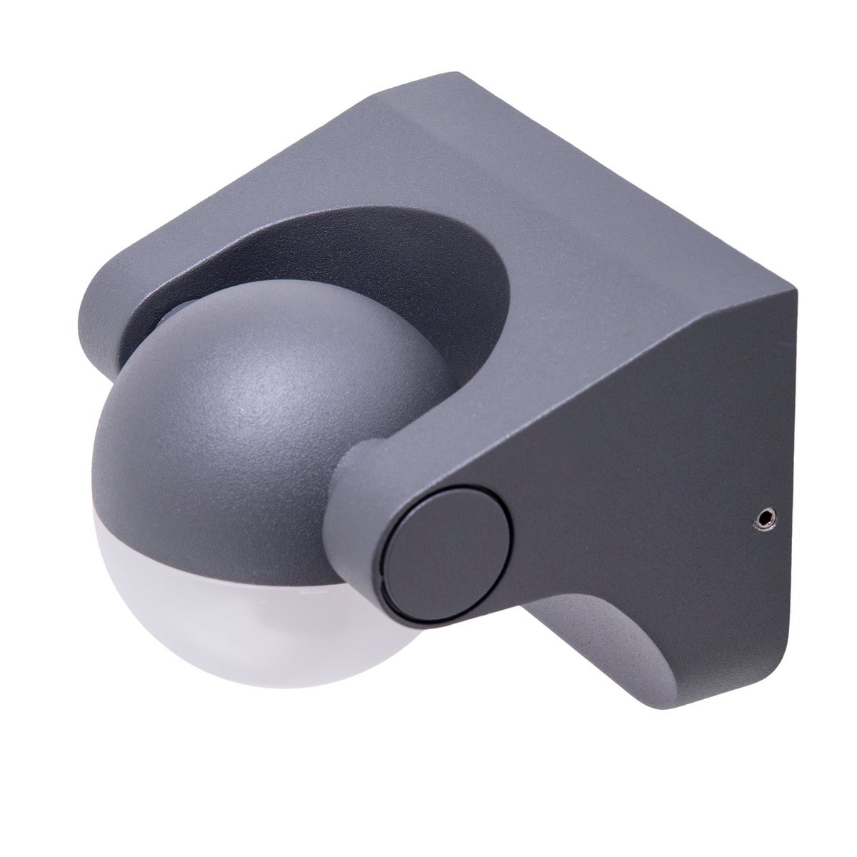 LED -wandlamp "Pallas", gemaakt van metaal en plastic in antraciet, met geïntegreerde LED