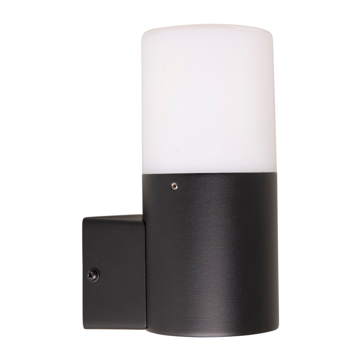 Buiten wandlamp "Torcia" 16,5 cm hoog, gemaakt van metaal en plastic in zwart, E27