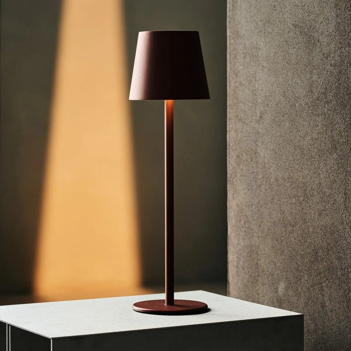 Jasper Bronze - Draadloze lamp met batterij L metaal, dimable & 3 lichtstadia