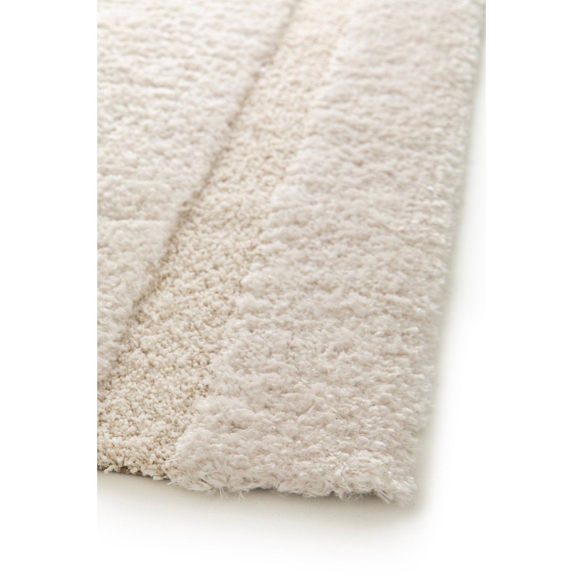 Dikke ruige tapijt in gerecycled polyester met arcadia -reliëf